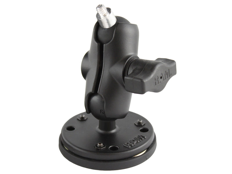 RAM Short Arm Mount with 1/4"-20 Threaded Camera Base and Triple Magnetic Base