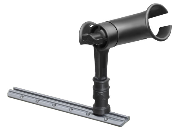 RAM Tube Jr Fishing Rod Holder with 4" Spline Post and Adapt-A-Post Track Base