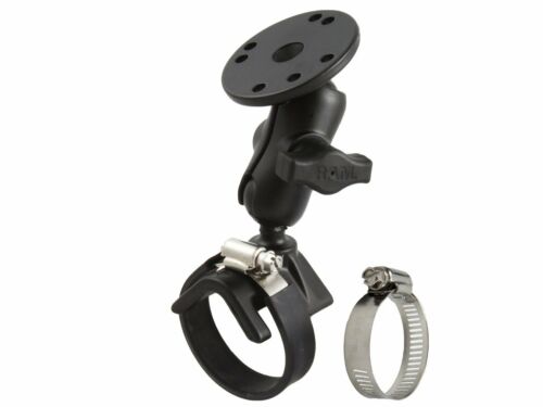 RAM V-Strap ATV UTV 1" Ball Short Mount with Round Base Plate