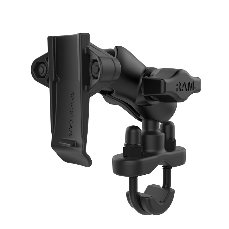 RAM Handlebar U-Bolt Short Mount with Spine Clip Holder for Garmin Devices