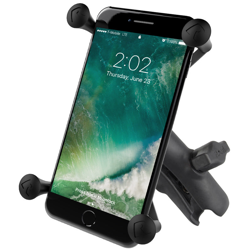 RAM Standard Size Composite Double Socket Arm and X-Grip Holder for Larger Phones