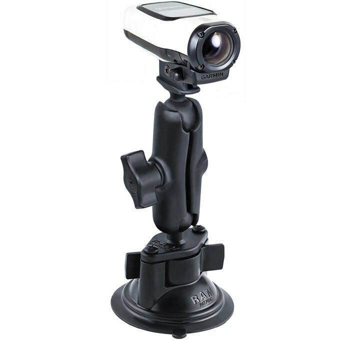 RAM Twist-Lock Suction Cup 1" Ball Mount for Garmin VIRB Action Cam