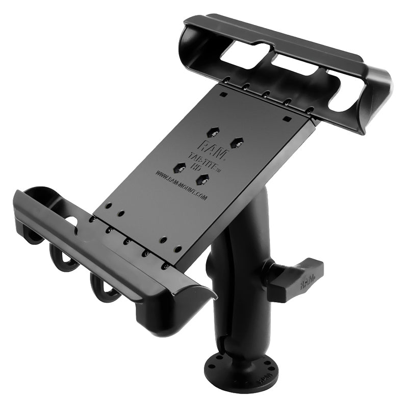 RAM 1.5" Ball Drill Down Mount with Tab-Tite Holder for Large Tablets