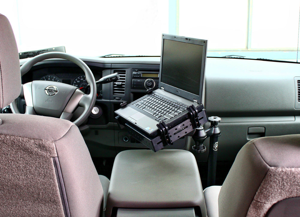 RAM Custom No-Drill Laptop Mount for Toyota Tundra, Nissan NV