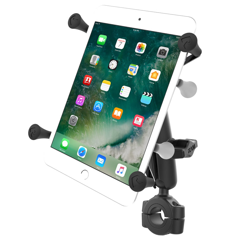 RAM Torque 1" Ball Mount for 3/4" - 1" Rails with X-Grip 7" - 8" Tablet Holder