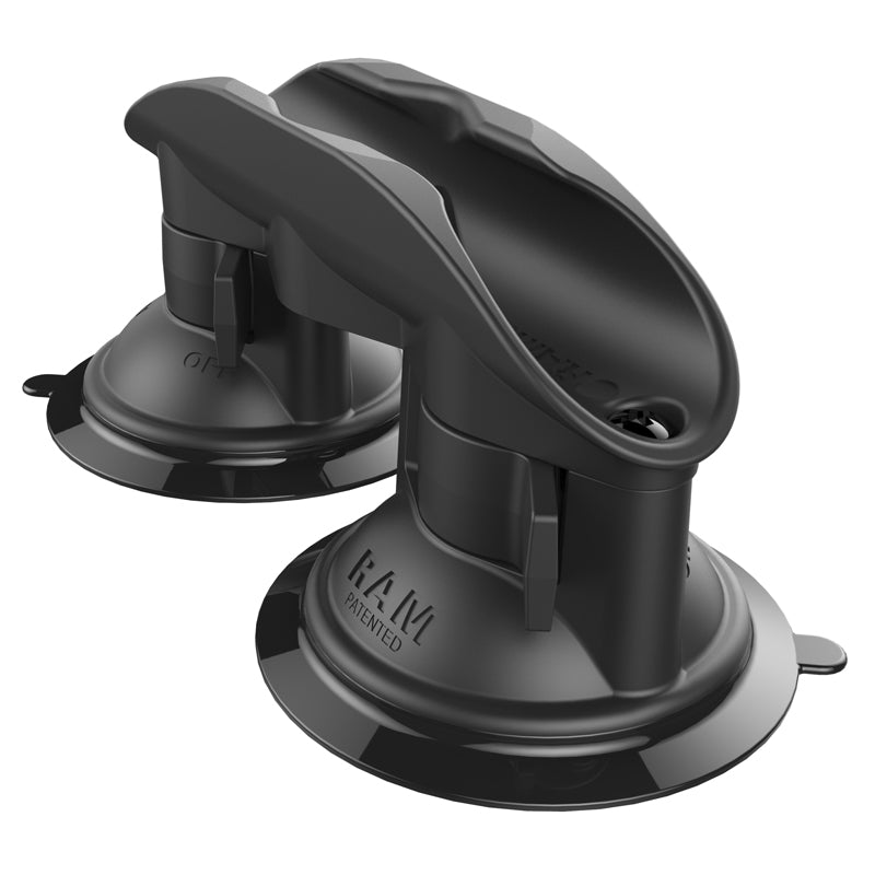 RAM Tough-Clip Paddle Cradle with Dual Twist-Lock Suction Cups