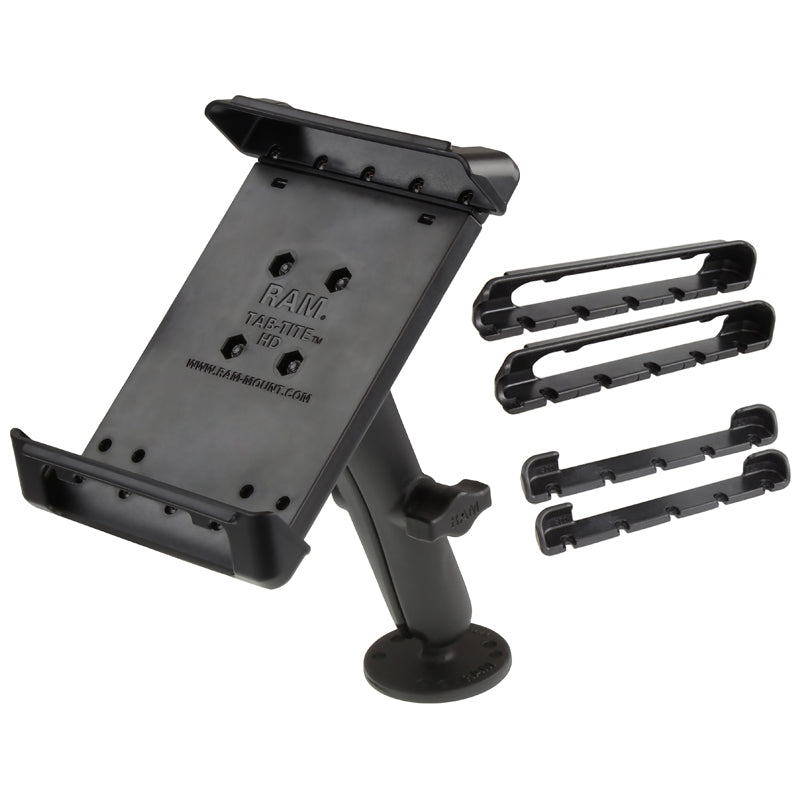 RAM Tab-Tite Drill Down Long Arm 1" Ball Mount for Small Tablets