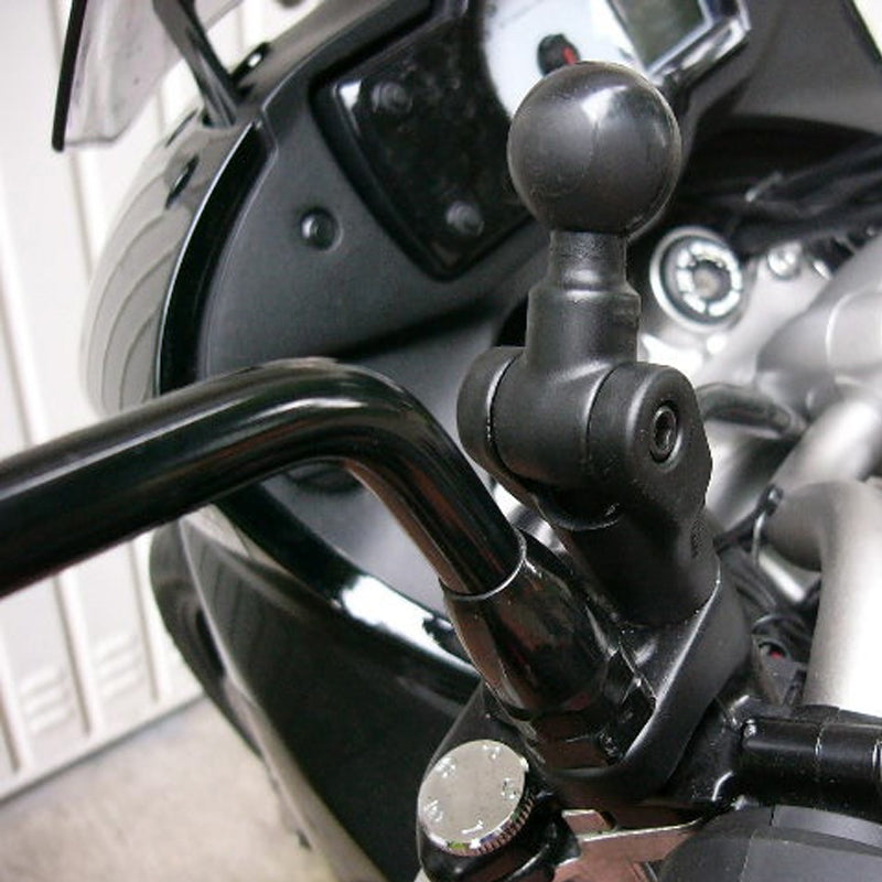 RAM Motorcycle Twist and Tilt Pivot Mirror Mount Base with 1" Ball