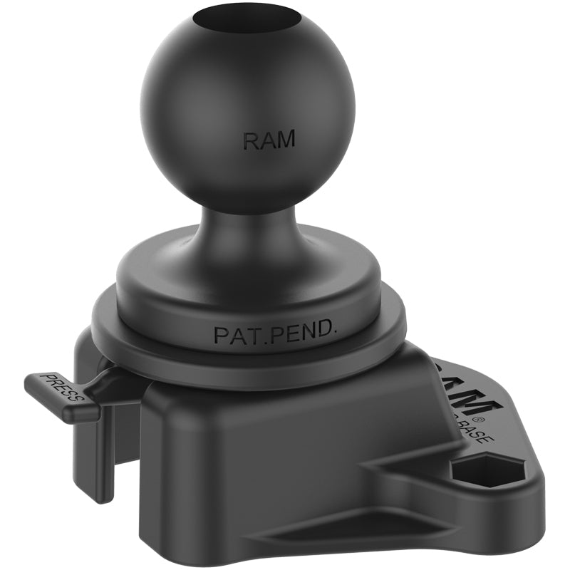 RAM Mounts 1" Track Ball Base with Drill-Down Receiver