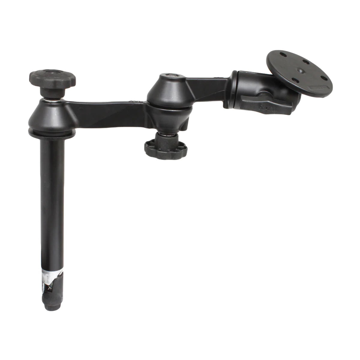 RAM 8" Upper Pole with Double Swing Arms & Large 3.68" Round Base