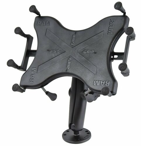 RAM Drill Down 1" Ball Long Mount with X-Grip Holder for 9"-10" Tablets
