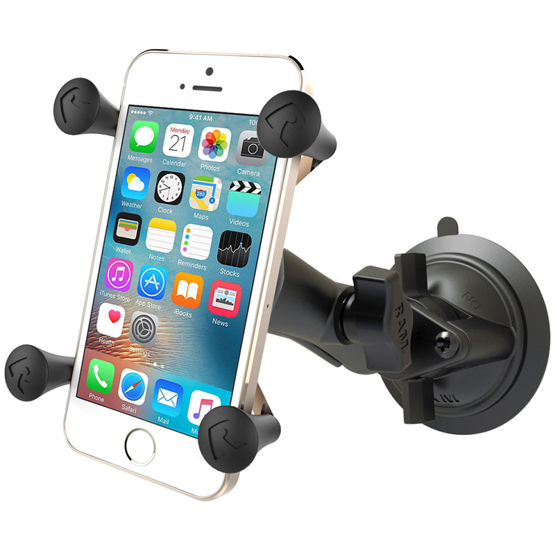 RAM Twist-Lock Suction Cup Mount with X-Grip for Phone / GPS