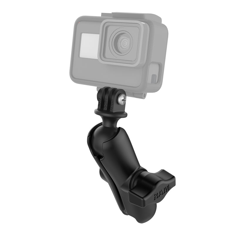 RAM Composite Double Socket Arm with Universal Action Camera Adapter