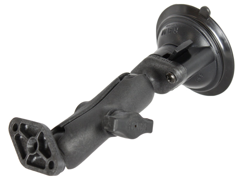 RAM Twist Lock Suction Cup Composite Mount with Diamond Bases