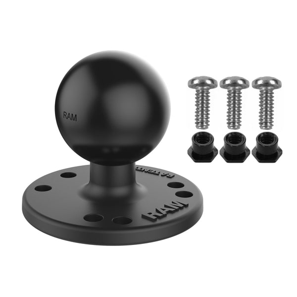 RAM Adapter Plate with 1.5" Ball and Hardware for Garmin GPSMAP / Fish Finder
