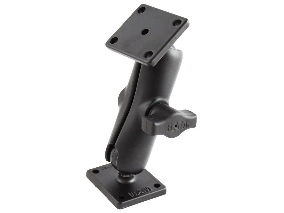 RAM Drill-Down Mount with Two Square AMPS Plates