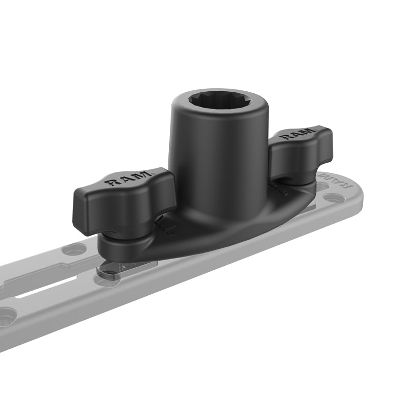 RAM Tube Jr Fishing Rod Holder with Dual T-Bolt Track Spline Post Base
