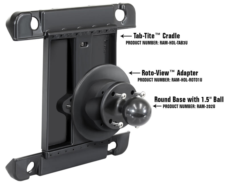 RAM Mount Roto-View Easy Turn Adapter Plate