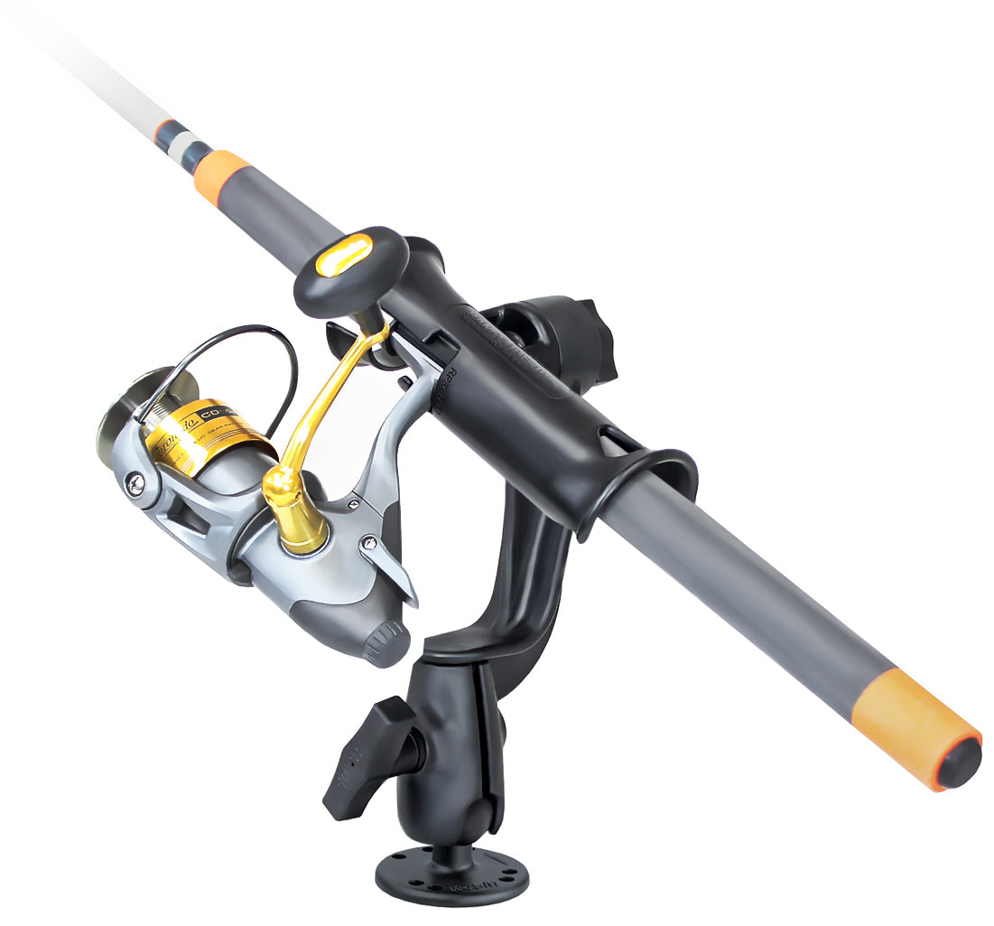 RAM Mount Tube Jr Rod Holder with Revolution Arm and Drill Down Base RAP-390-RBU