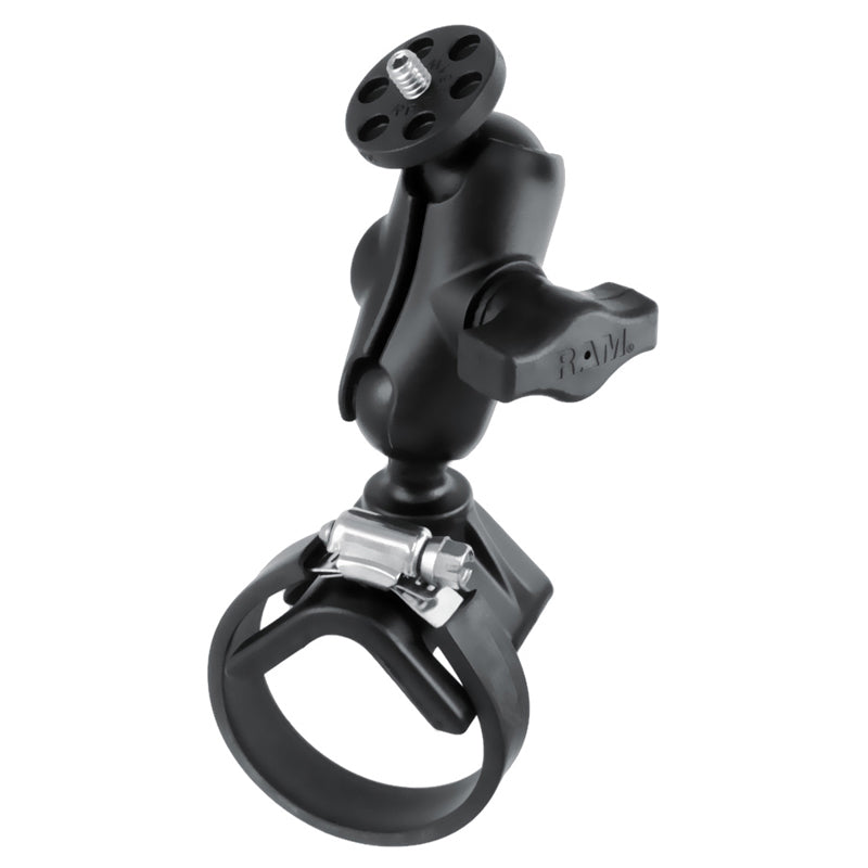 RAM V-Strap ATV UTV 1" Ball Short Mount with 1/4"-20 Camera Adapter