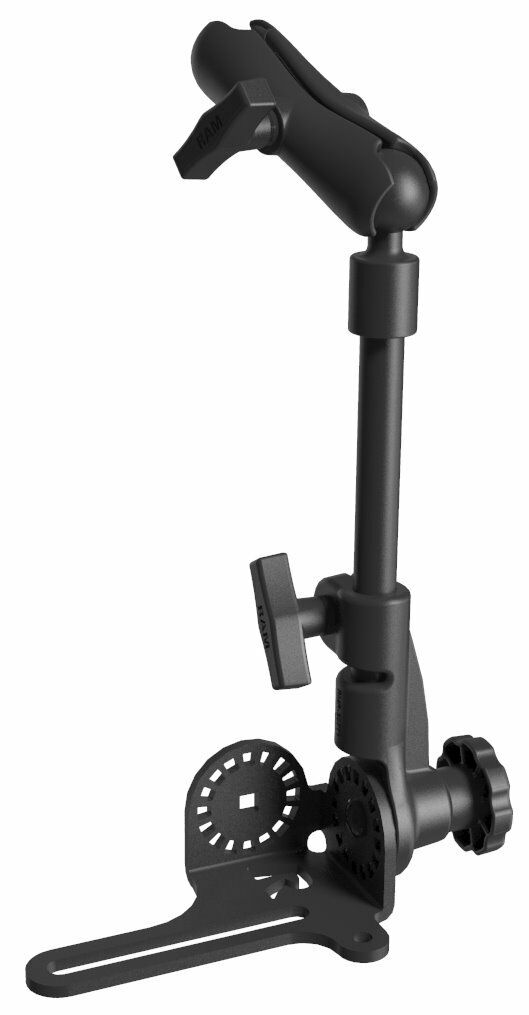 RAM Pod HD No Drill Vehicle Mount with 12" Aluminum Rod and Socket Arm
