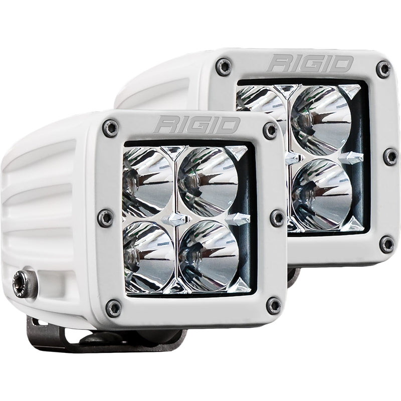 Rigid D-Series PRO Hybrid-Flood LED 2-Pack in White