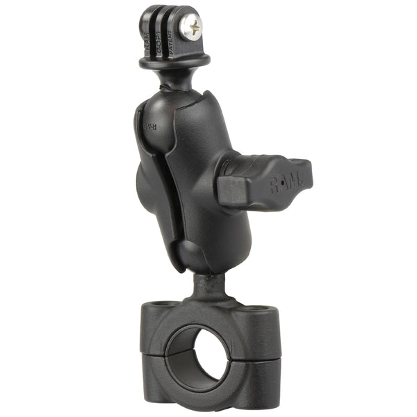 RAM Torque Short Mount for 3/4" - 1" Rails with Action Cam Adapter