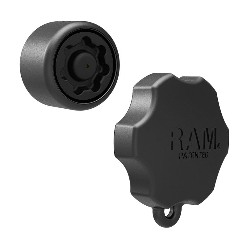 RAM Pin-Lock Security Knob & Key for 1.5" Ball Socket Arm