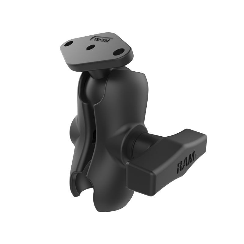 RAM Short Size Double Socket Arm with Diamond Base and 1.5" Ball