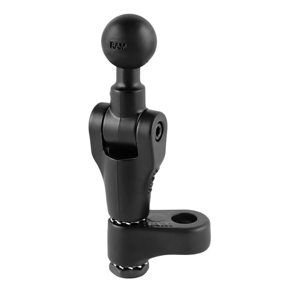 RAM Motorcycle Twist and Tilt Pivot Mirror Mount Base with 1" Ball