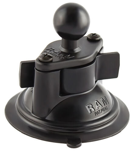 RAM Mount Suction Cup Twist Lock Base with Diamond Base and 1" Ball