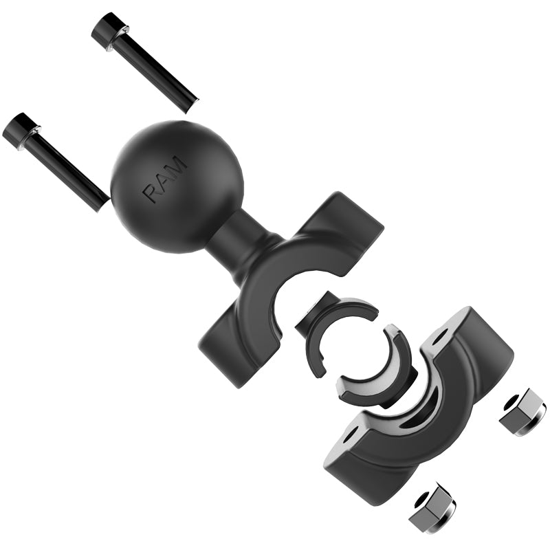 RAM Torque Base with 1" Ball for 3/8" - 5/8"  Diameter Small Rail