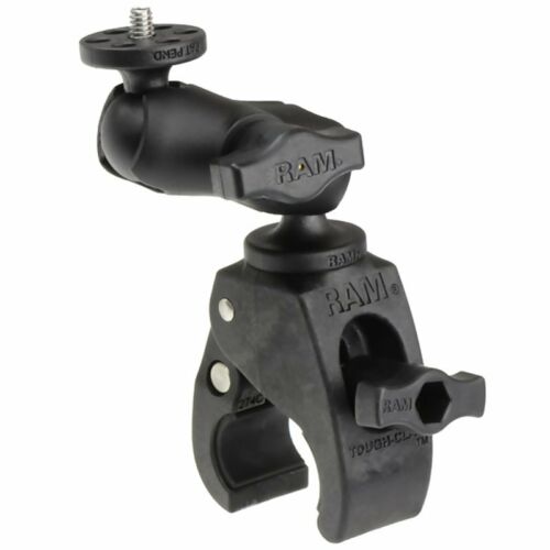 RAM Small Tough-Claw Clamp Short Mount with 1/4"-20 Action Camera Adapter