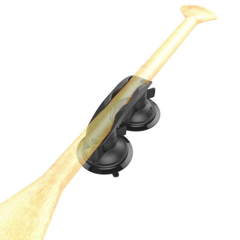 RAM Tough-Clip Paddle Cradle with Dual Twist-Lock Suction Cups