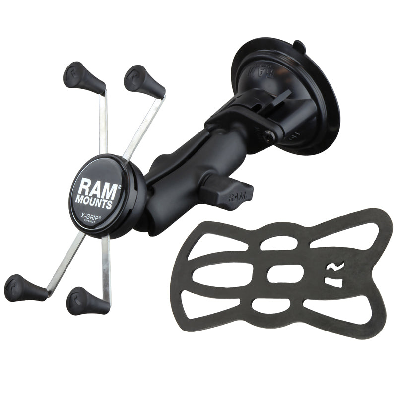 RAM Twist-Lock Suction Cup Mount with X-Grip for Larger Phone / GPS