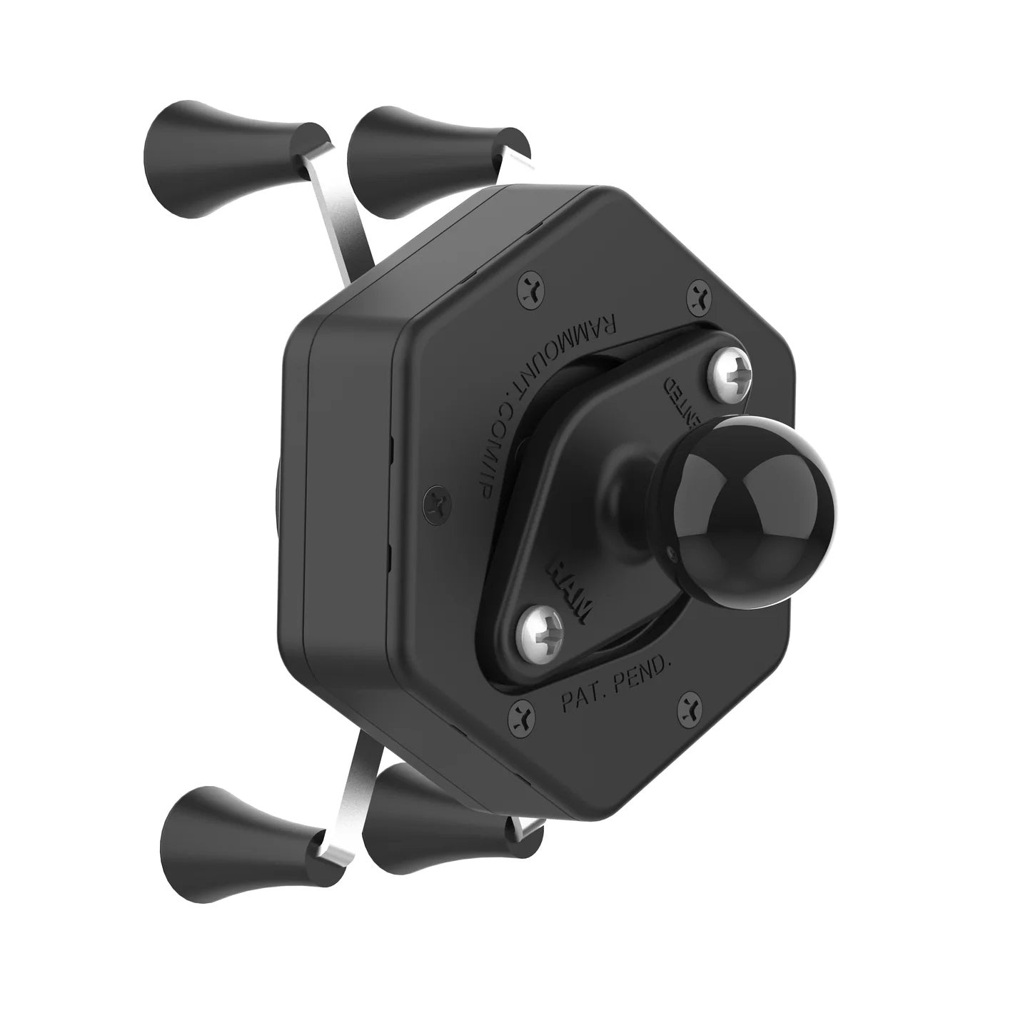 RAM X-Grip Phone Holder with 1" Ball & Vibe-Safe Adapter