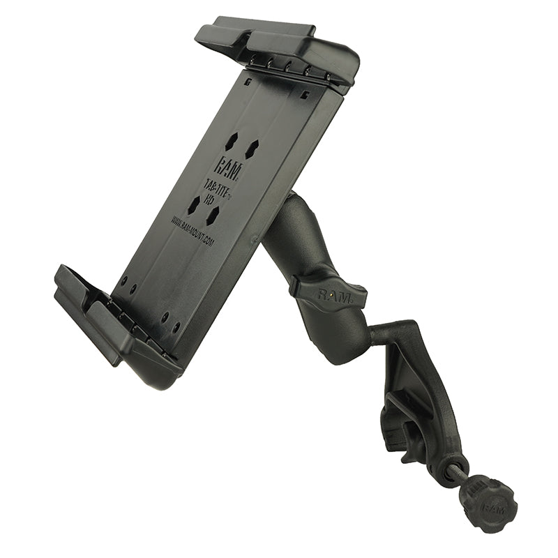 RAM Tab-Tite Yoke Clamp Mount for 8" Tablets with a Case