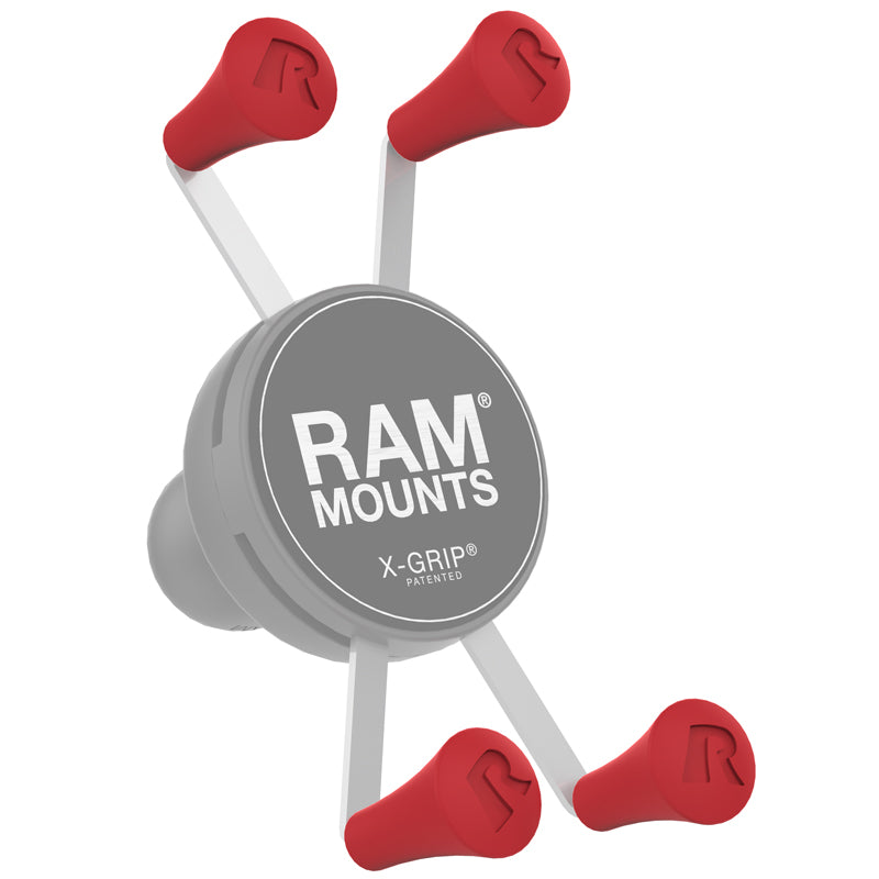RAM Red Replacement X-Grip Rubber Post Caps 4 Pack