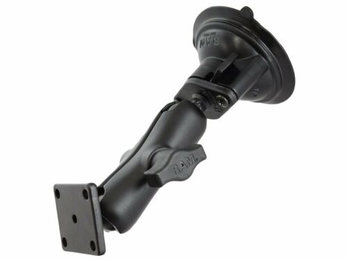 RAM Twist-Lock Suction Cup 1" Ball Mount with Square AMPS Base