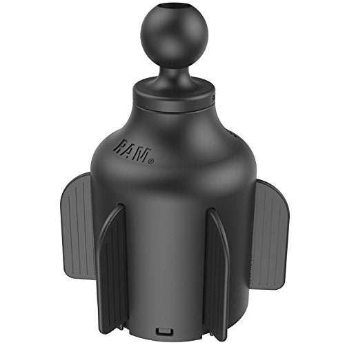 RAM Mount Stubby Low Profile Vehicle Drink Cup Holder Base with 1" Ball