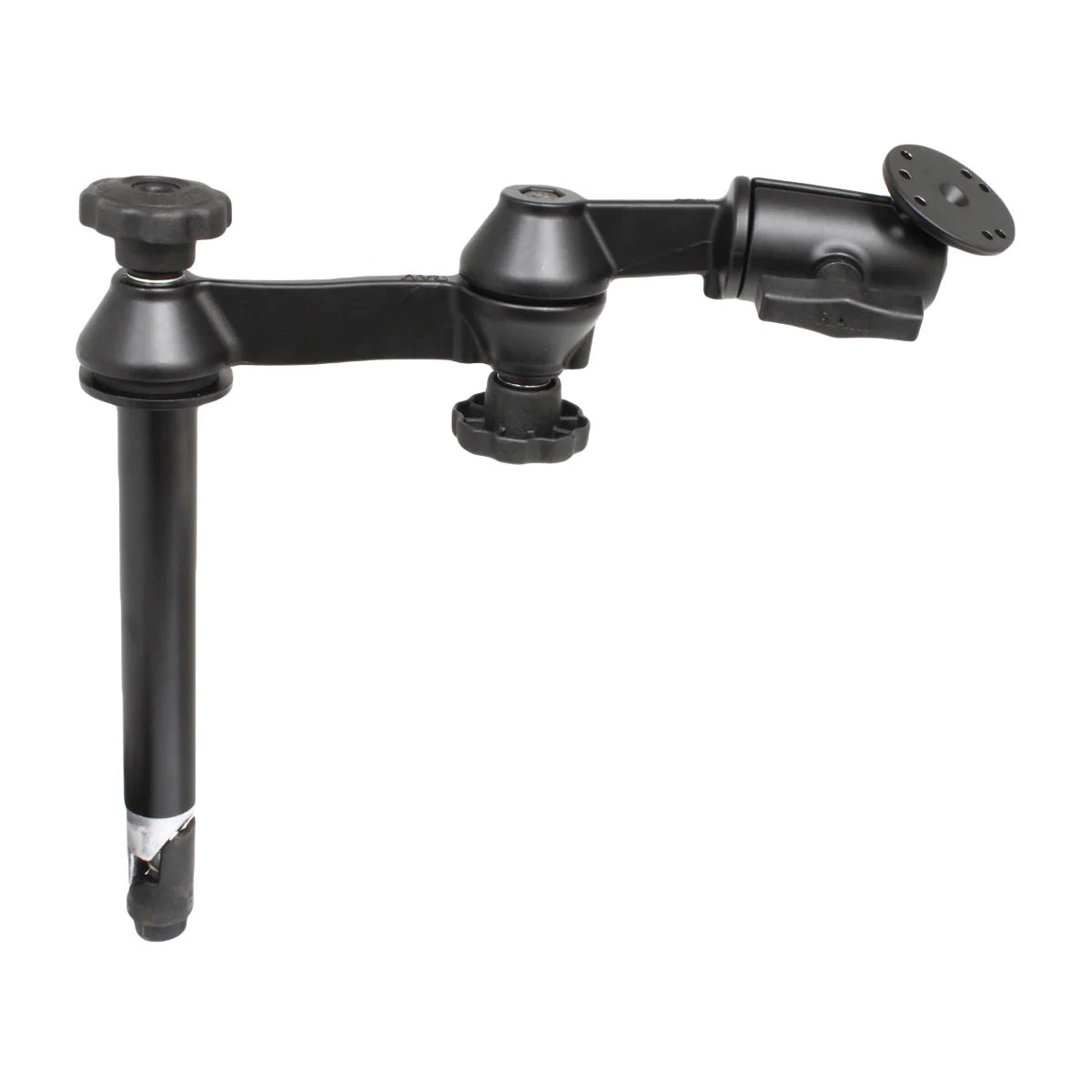 RAM Mounts 8" Upper Pole with Double Swing Arms & Round AMPS Plate