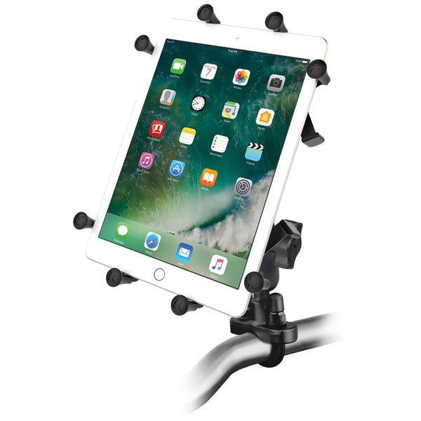 RAM Handlebar / Rail Mount with X-Grip Holder for 9"-10" Tablets