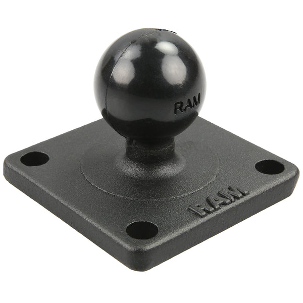 RAM Mount 2" x 2" Square Base with 1" Rubber Ball