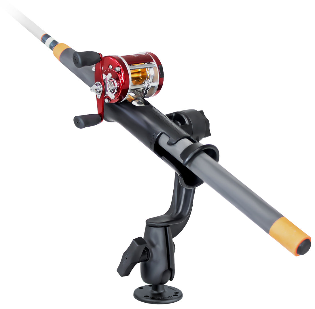 RAM Mount Tube Jr Rod Holder with Revolution Arm and Drill Down Base RAP-390-RBU
