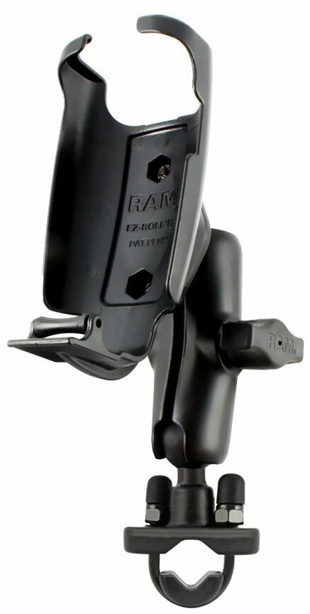 With the RAM 1-inch ball handlebar mount, featuring a U-bolt, you can securely mount your Garmin Astro 320, GPSMAP 62, or 64 Series device.