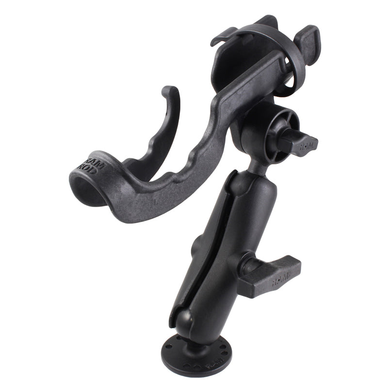 RAM ROD Drill Down Secure Fishing Rod Holder with 1.5" Ball Mount