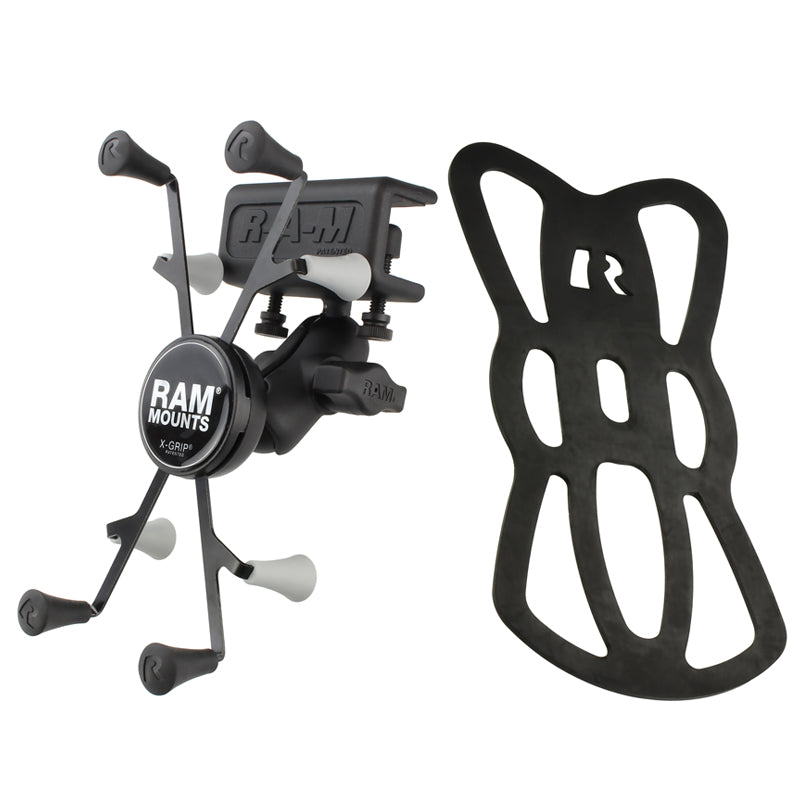 RAM Glare Shield Clamp Mount with Universal X-Grip Holder for 7" - 8 Tablets