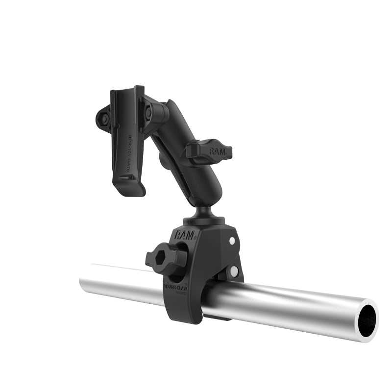 RAM Tough-Claw Small Clamp Mount with Garmin Spine Clip Holder
