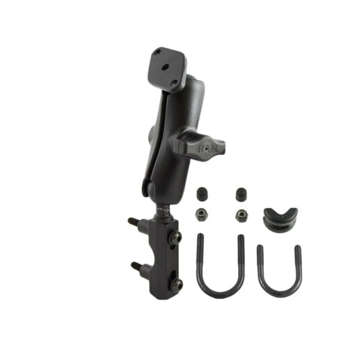 RAM Motorcycle Brake / Clutch Reservoir Mount with Diamond Plate