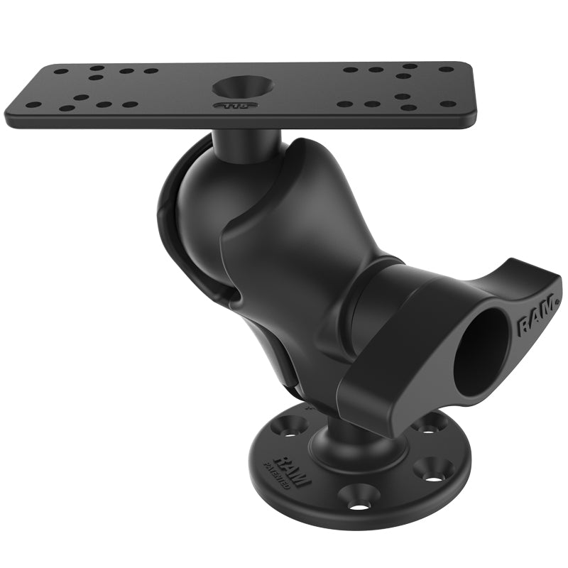 RAM Drill Down Marine Short Mount for 9" - 12" Fish Finders